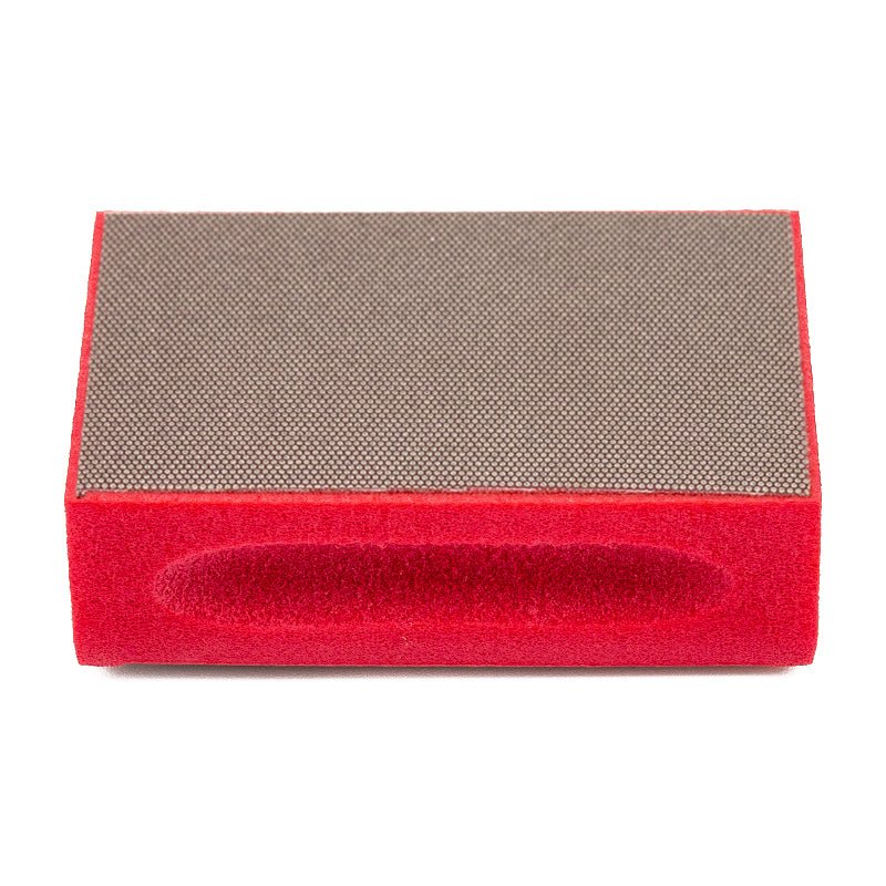 3M Diamond Hand Pad: Medium/Coarse - Red - Warm Glass