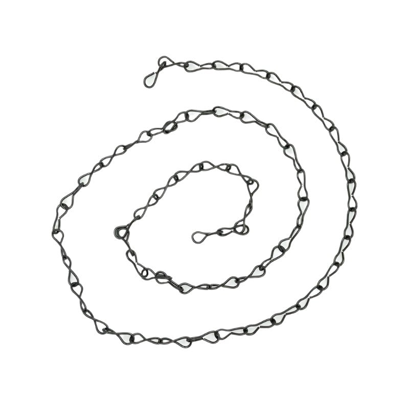 Black Coated Jack Chain 1.6mm - Warm Glass