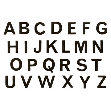 Label Block Letters Block Letters Decal 21cm x 13cm – Warm Glass