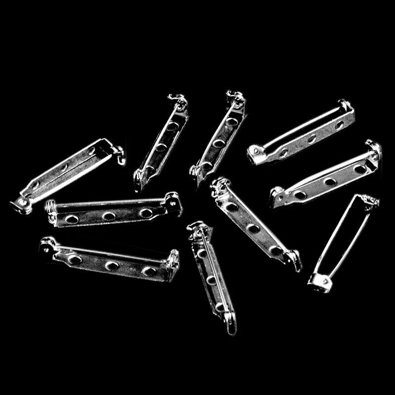 Brooch Backs x 10 - Warm Glass