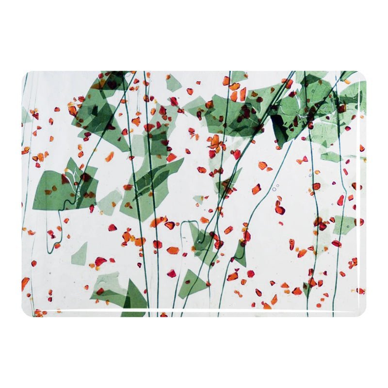 Bullseye Collage Glass: 3mm Holly Berry 4228 - Warm Glass