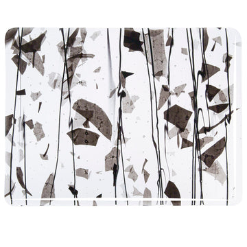 Bullseye Collage Glass: Fracture - Streamer Black 4136 - Warm Glass