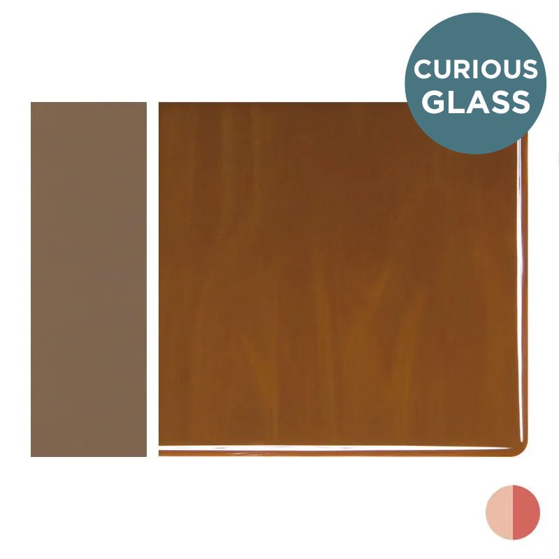 Bullseye Curious Glass: 2mm Woodland Brown Opal Striker 0203.50 - Warm Glass