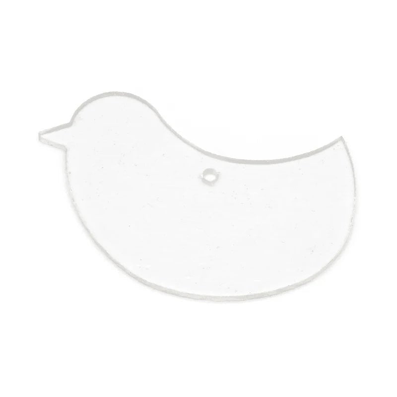 Bullseye Glass: 3mm Bird (10cm) - Warm Glass