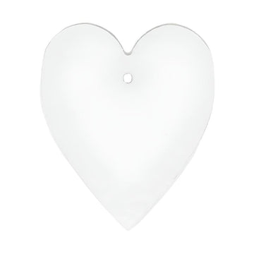 Bullseye Glass: 3mm Narrow Heart (10cm) - Warm Glass
