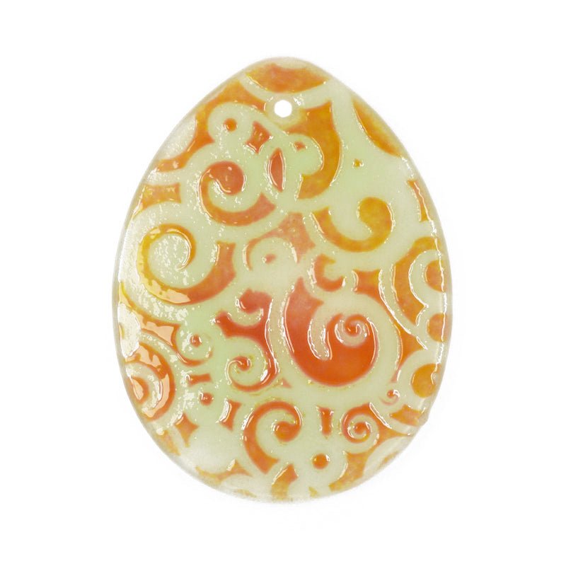 Bullseye Glass: 3mm Oval (10cm) - Warm Glass