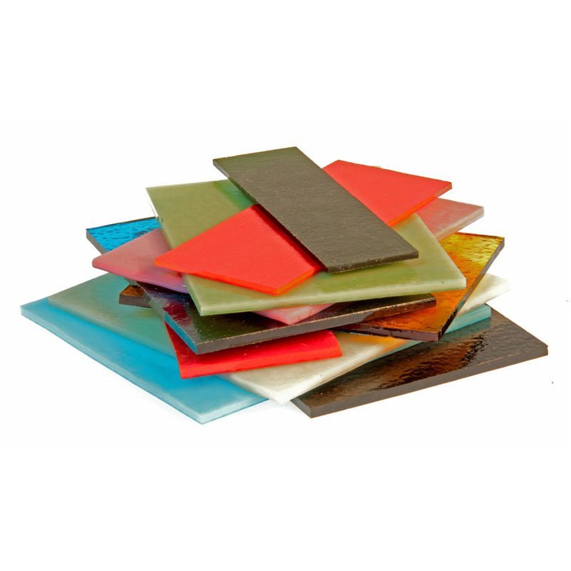 Student Glass Module Bullseye Glass: Colour Glass Student Pack – Warm Glass
