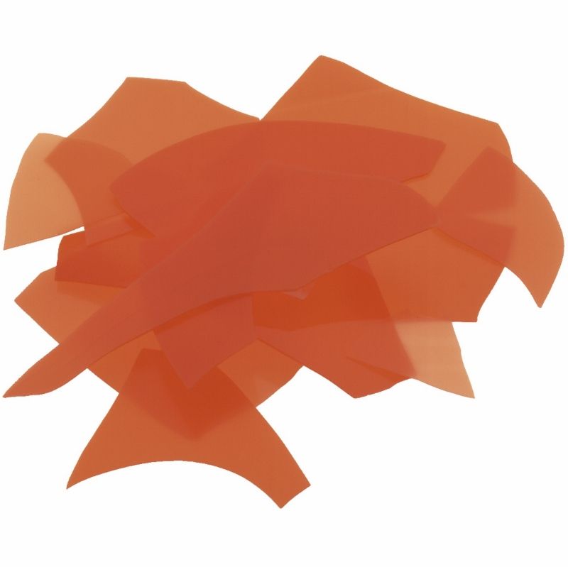Bullseye Glass Confetti: Orange Opal 0125 - Warm Glass