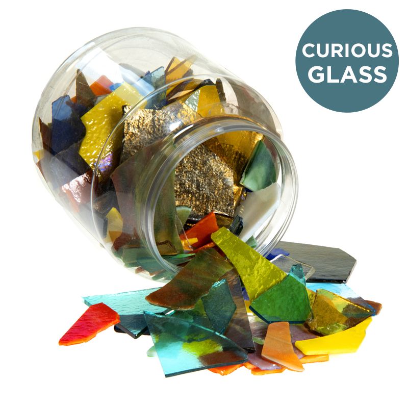 Bullseye Glass: Curious Variety Offcuts 1.5kg - Warm Glass