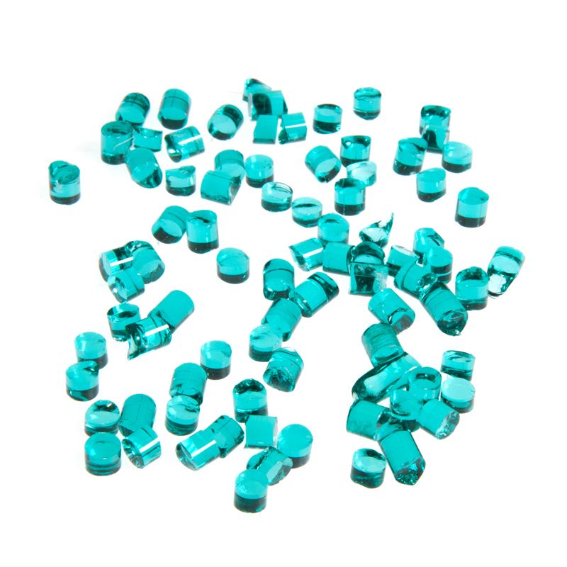 Bullseye Glass Dots: Light Aqua Blue Transparent 1408 - Warm Glass