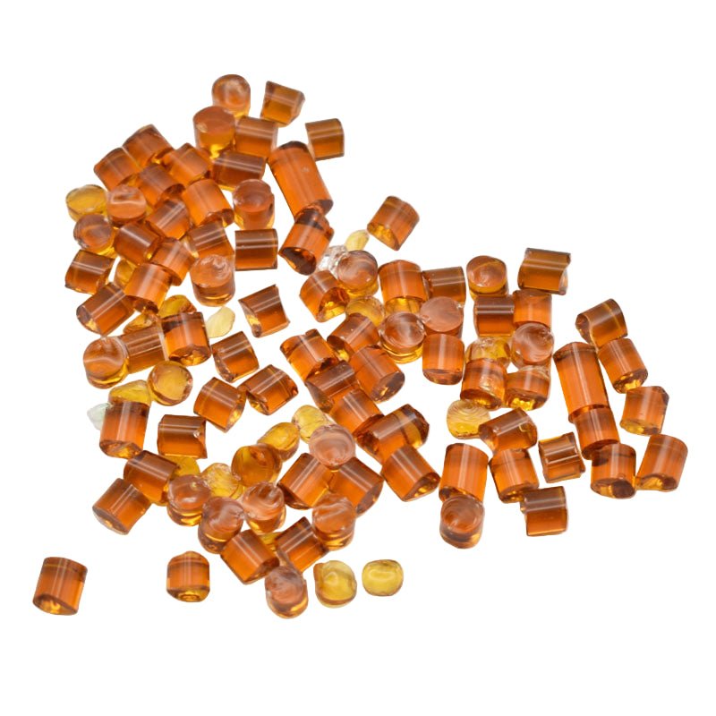 Bullseye Glass Dots: Medium Amber 1137 - Warm Glass