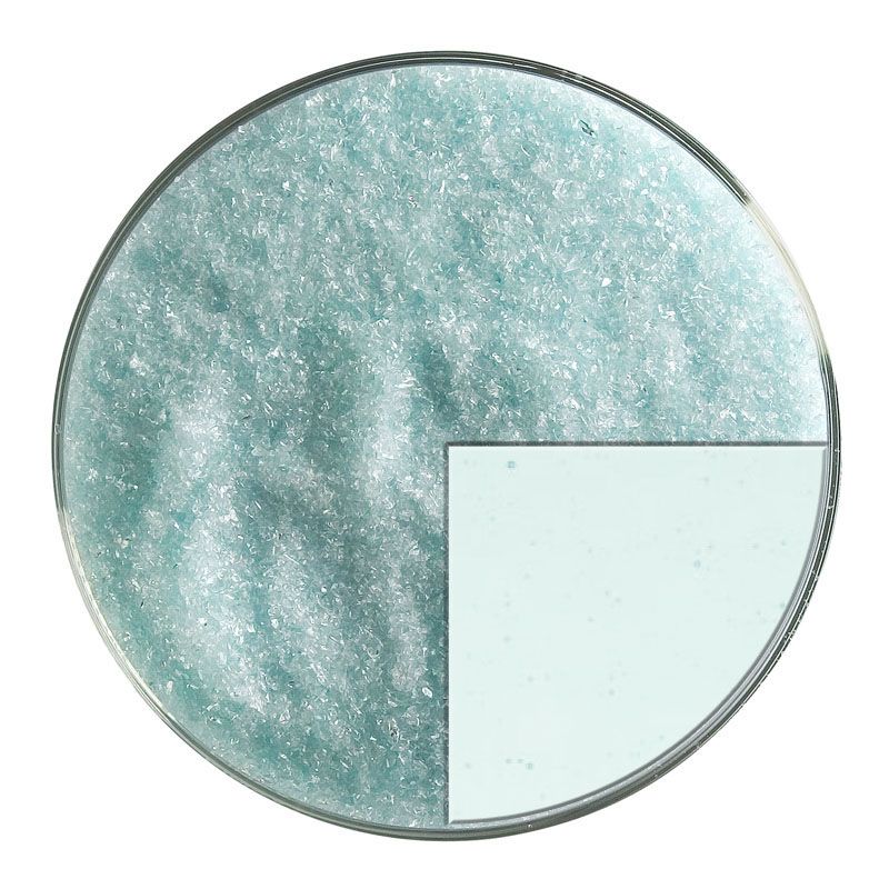 Bullseye Glass Frit: Aqua Blue Tint Fine Frit 1808.01 - Warm Glass