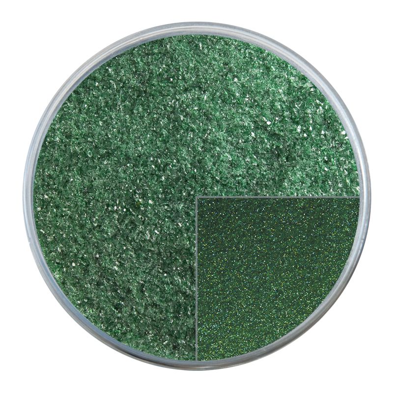 Bullseye Glass Frit: Aventurine Green Transparent Fine 1112.01 - Warm Glass