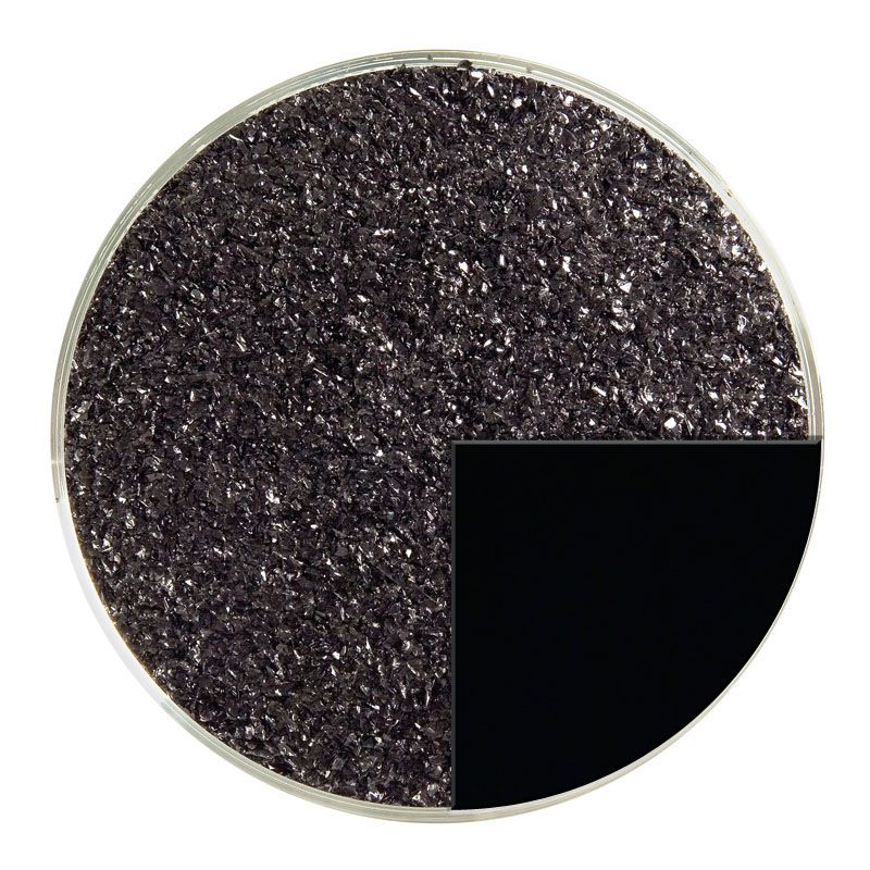 Bullseye Glass Frit: Black Opal Fine 0100.01 - Warm Glass