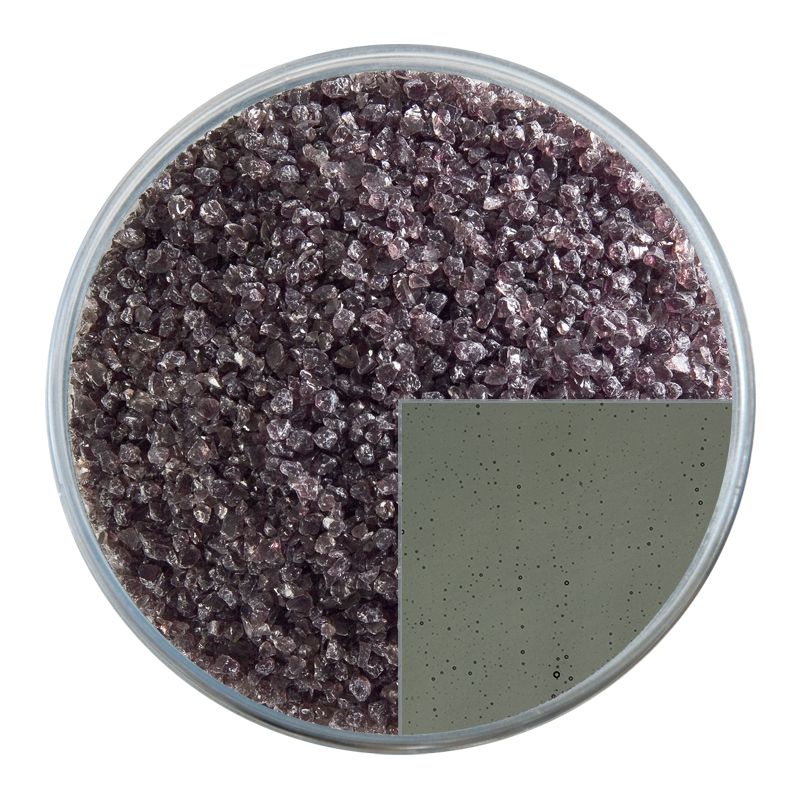 Bullseye Glass Frit: Charcoal Grey Transparent Medium 1129.02 - Warm Glass