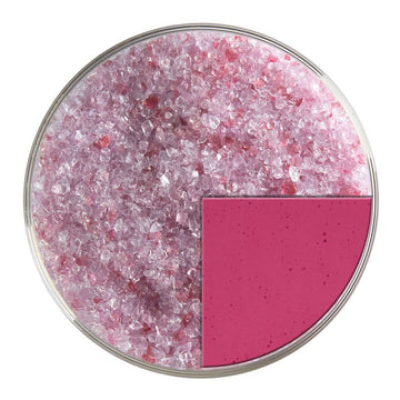 Bullseye Glass Frit: Cranberry Pink Transparent Medium 1311.02 - Warm Glass