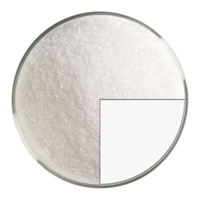 Bullseye Glass Frit: Crystal Clear Fine Frit 1401.01 - Warm Glass