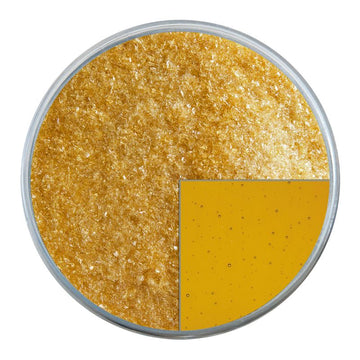 Bullseye Glass Frit: Dark Amber Transparent Fine 1138.01 - Warm Glass