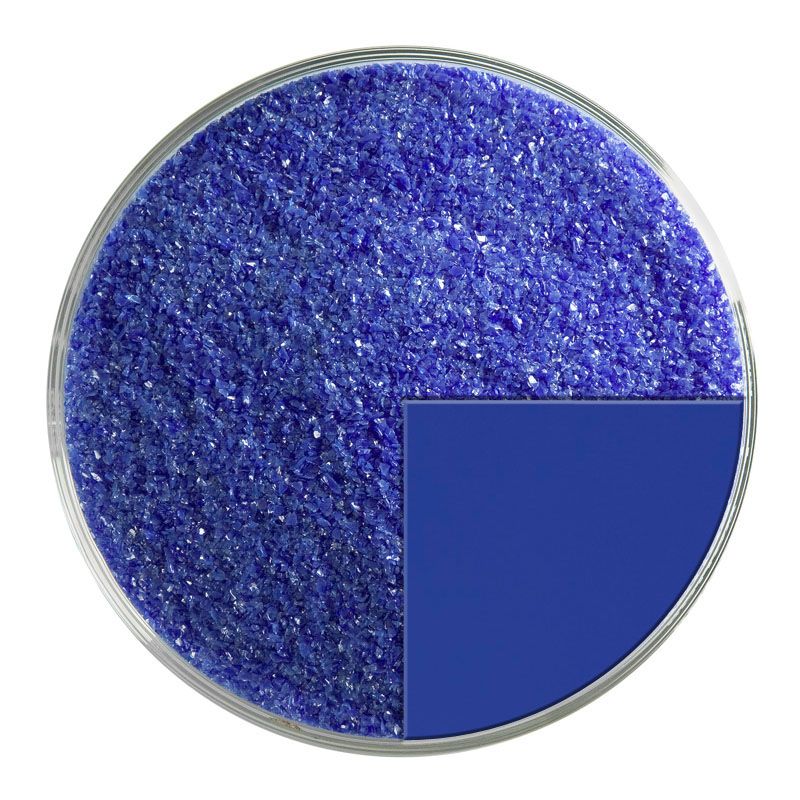Bullseye Glass Frit: Deep Cobalt Blue Opal Fine 0147.01 - Warm Glass