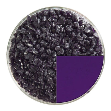 Bullseye Glass Frit: Deep Royal Purple Trans Coarse Frit 1128.03 - Warm Glass