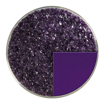 Bullseye Glass Frit: Deep Royal Purple Trans Medium Frit 1128.02 - Warm Glass