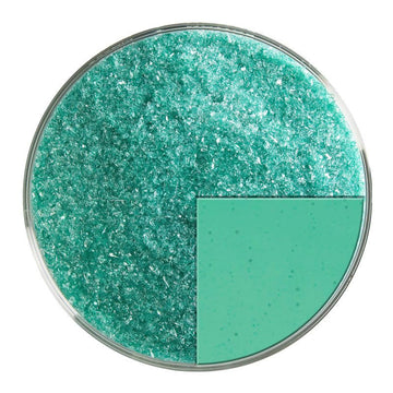 Bullseye Glass Frit: Emerald Green Trans Fine Frit 1417.01 - Warm Glass