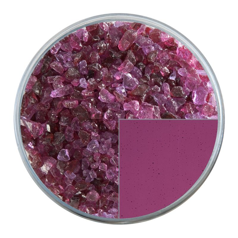 Bullseye Glass Frit: Fuchsia Transparent Coarse 1332.03 - Warm Glass