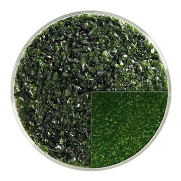 Bullseye Glass Frit: Light Aventurine Green Medium 1412.02 - Warm Glass