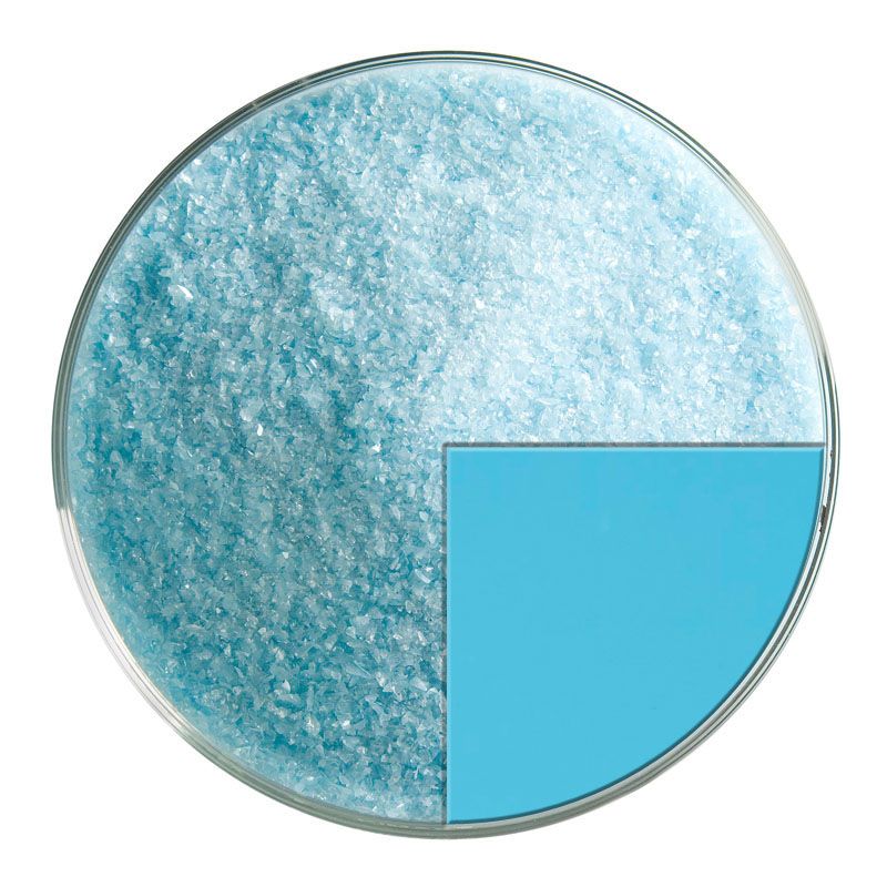 Bullseye Glass Frit: Light Cyan Opal Fine 0216.01 - Warm Glass