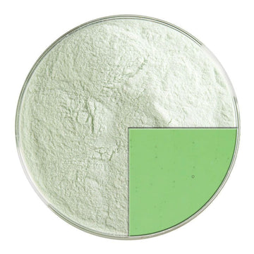 Bullseye Glass Frit: Light Green Trans Powder 1107.08 - Warm Glass