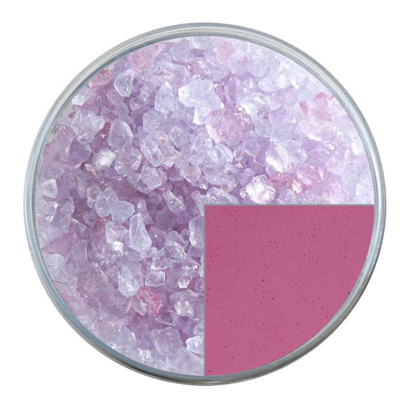 Bullseye Glass Frit: Light Pink Striker Transparent Coarse 1215.03 - Warm Glass