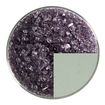 Bullseye Glass Frit: Light Silver Grey Transparent Coarse 1429.03 - Warm Glass