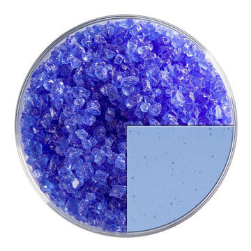 Bullseye Glass Frit: Light Sky Blue Trans Coarse Frit 1414.03 - Warm Glass
