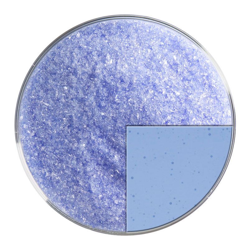 Bullseye Glass Frit: Light Sky Blue Trans Fine Frit 1414.01 - Warm Glass