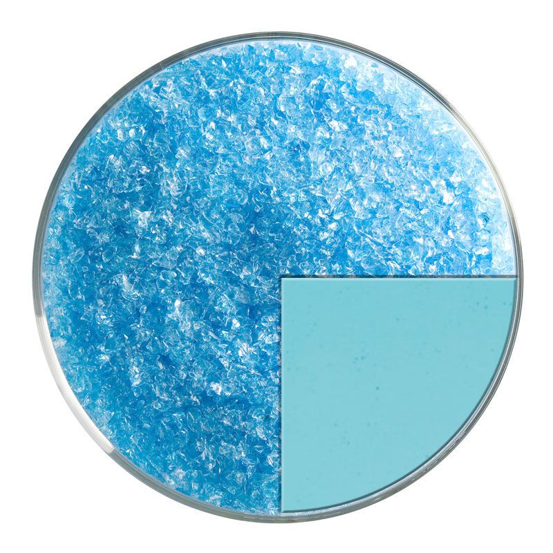 Bullseye Glass Frit: Light Turquoise Blue Medium Frit 1416.02 - Warm Glass