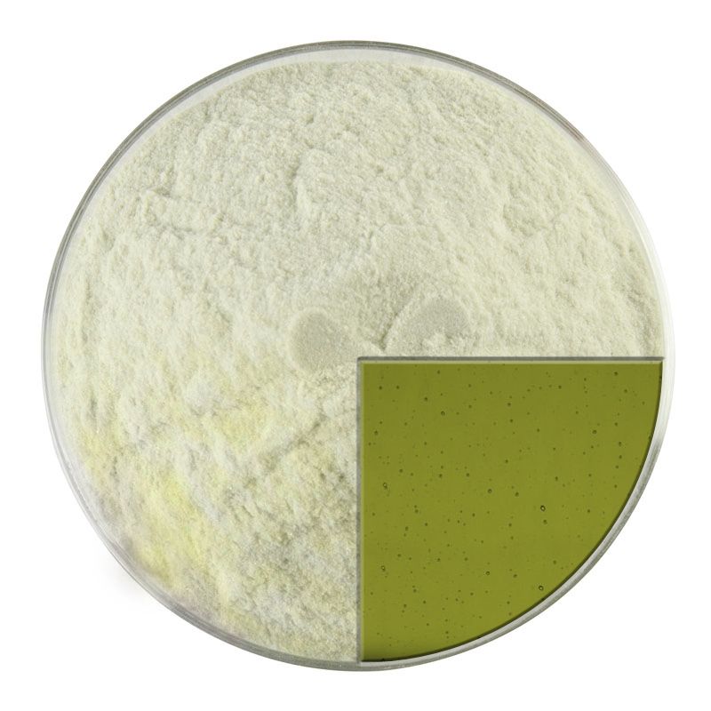 Bullseye Glass Frit: Lily Pad Green Powder 1226.08 - Warm Glass