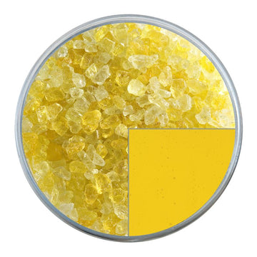Bullseye Glass Frit: Marigold Yellow Transparent Coarse 1320.03 - Warm Glass