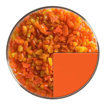 Bullseye Glass Frit: Orange Opal Coarse 0125.03 - Warm Glass