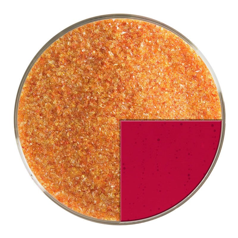 Bullseye Glass Frit: Red Transparent Medium 1122.02 - Warm Glass