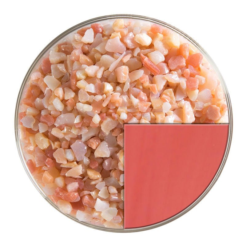 Bullseye Glass Frit: Salmon Pink Opal Coarse 0305.03 - Warm Glass