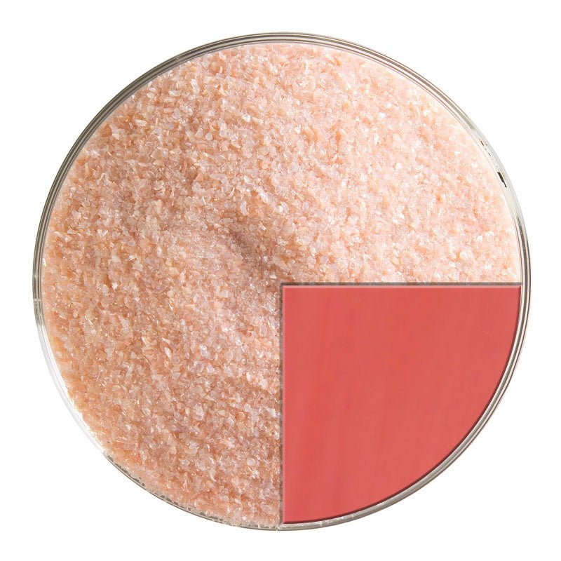 Bullseye Glass Frit: Salmon Pink Opal Fine 0305.01 - Warm Glass