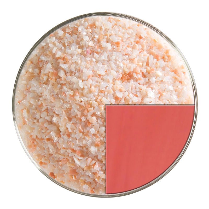 Bullseye Glass Frit: Salmon Pink Opal Medium 0305.02 - Warm Glass