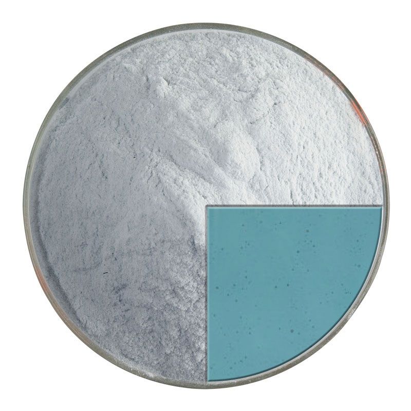 Bullseye Glass Frit: Sea Blue Trans Glass Powder 1444.08 - Warm Glass