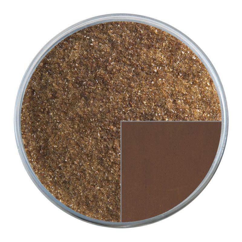 Bullseye Glass Frit: Sienna Transparent Fine 1119.01 - Warm Glass