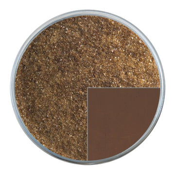 Bullseye Glass Frit: Sienna Transparent Fine 1119.01 - Warm Glass