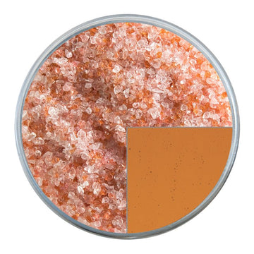 Bullseye Glass Frit: Sunset Coral Transparent Medium 1305.02 - Warm Glass