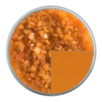 Bullseye Glass Frit: Tangerine Orange Opal Coarse 0025.03 - Warm Glass