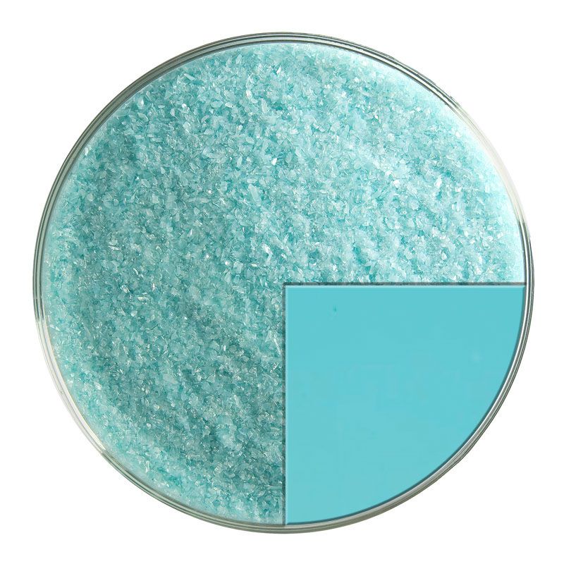 Bullseye Glass Frit: Turquoise Blue Opal Fine 0116.01 - Warm Glass