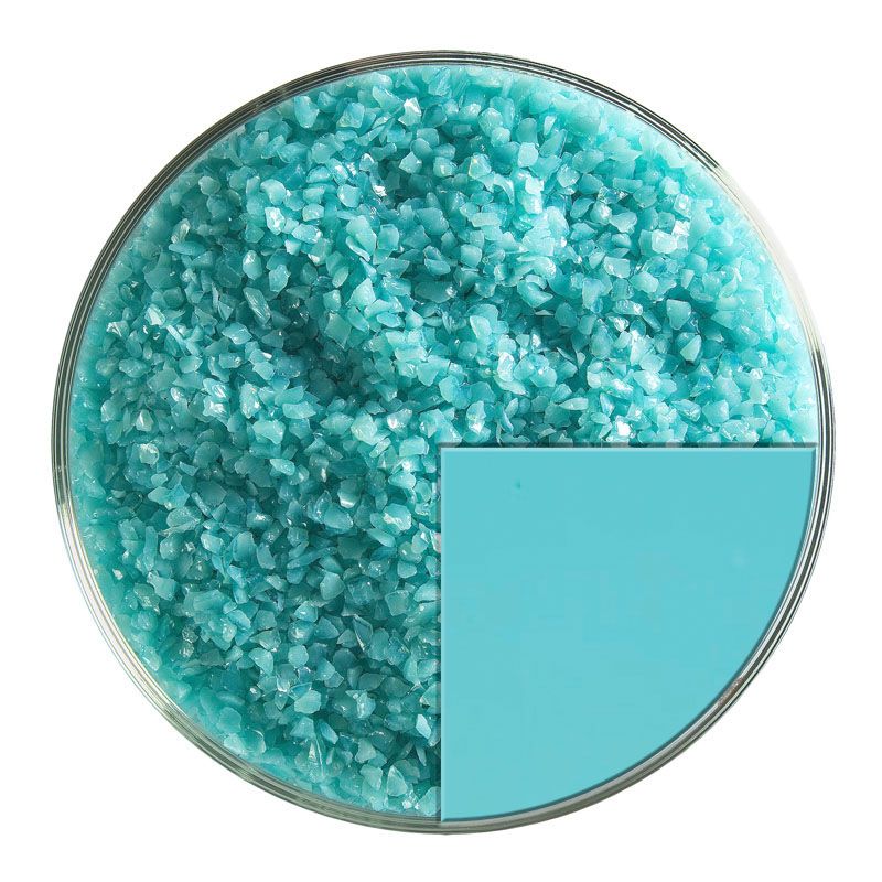 Bullseye Glass Frit: Turquoise Blue Opal Medium 0116.02 - Warm Glass