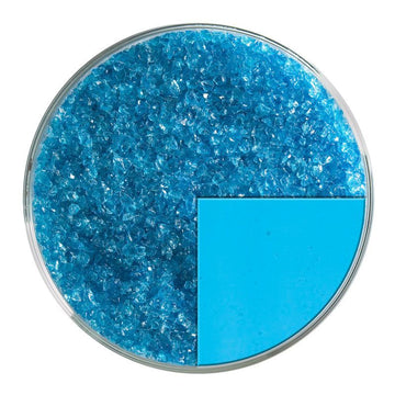 Bullseye Glass Frit: Turquoise Blue Trans Medium Frit 1116.02 - Warm Glass